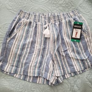 Briggs striped shorts, sz XL